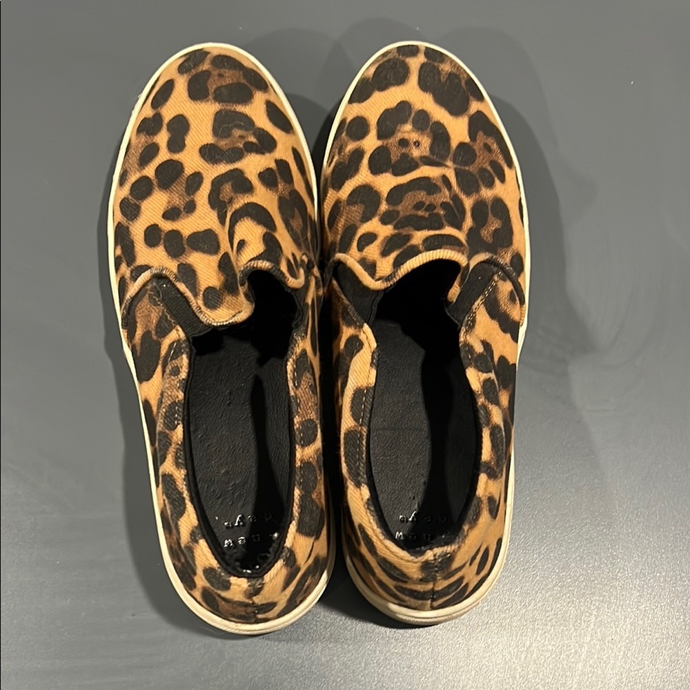 Leopard Print Slip-On Sneakers